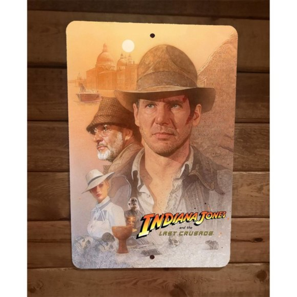 Indiana Jones Last Crusade‎ Artwork 8x12 Metal Wall Sign Poster